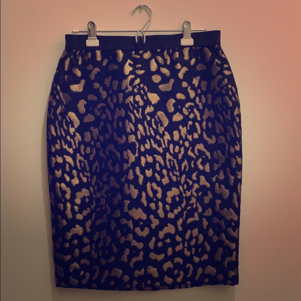NEVER WORN! Ann Taylor Sparkle Cheetah Print Skirt